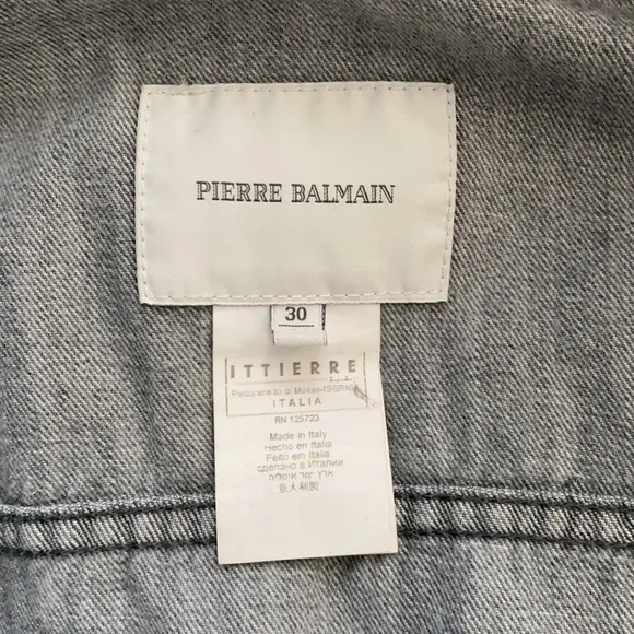 Pierre Balmain Stunning Denim Jacket Size EU30 (XS/S) - Picture 11 of 16